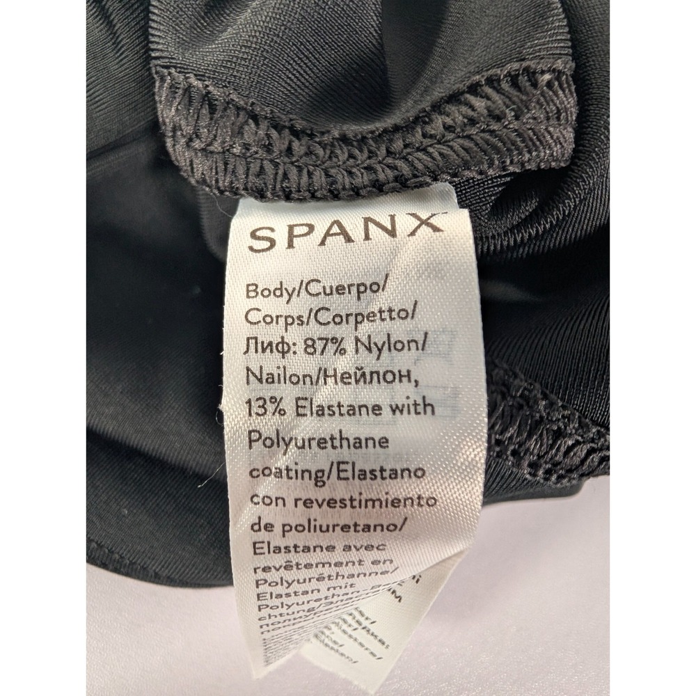 Spanx Leggings Women's Medium Black Faux Leather Stretch‎ Pants Athleisure 2437 - Picture 5 of 10